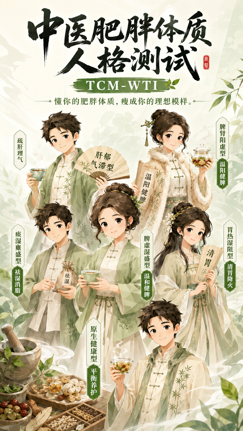 中医肥胖体质人格测试